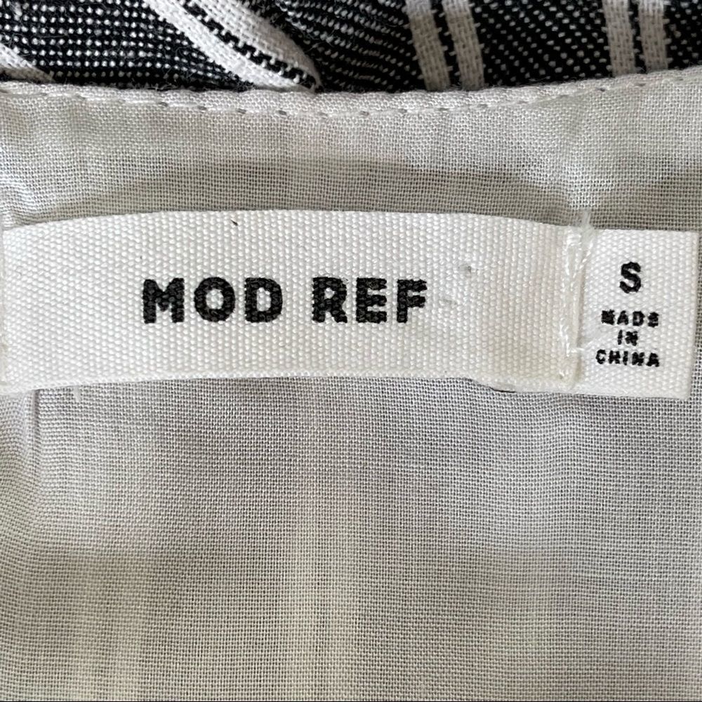 Mod Ref Blue White Stripe Capri Style Jumpsuit Size Small - Picture 5 of 15